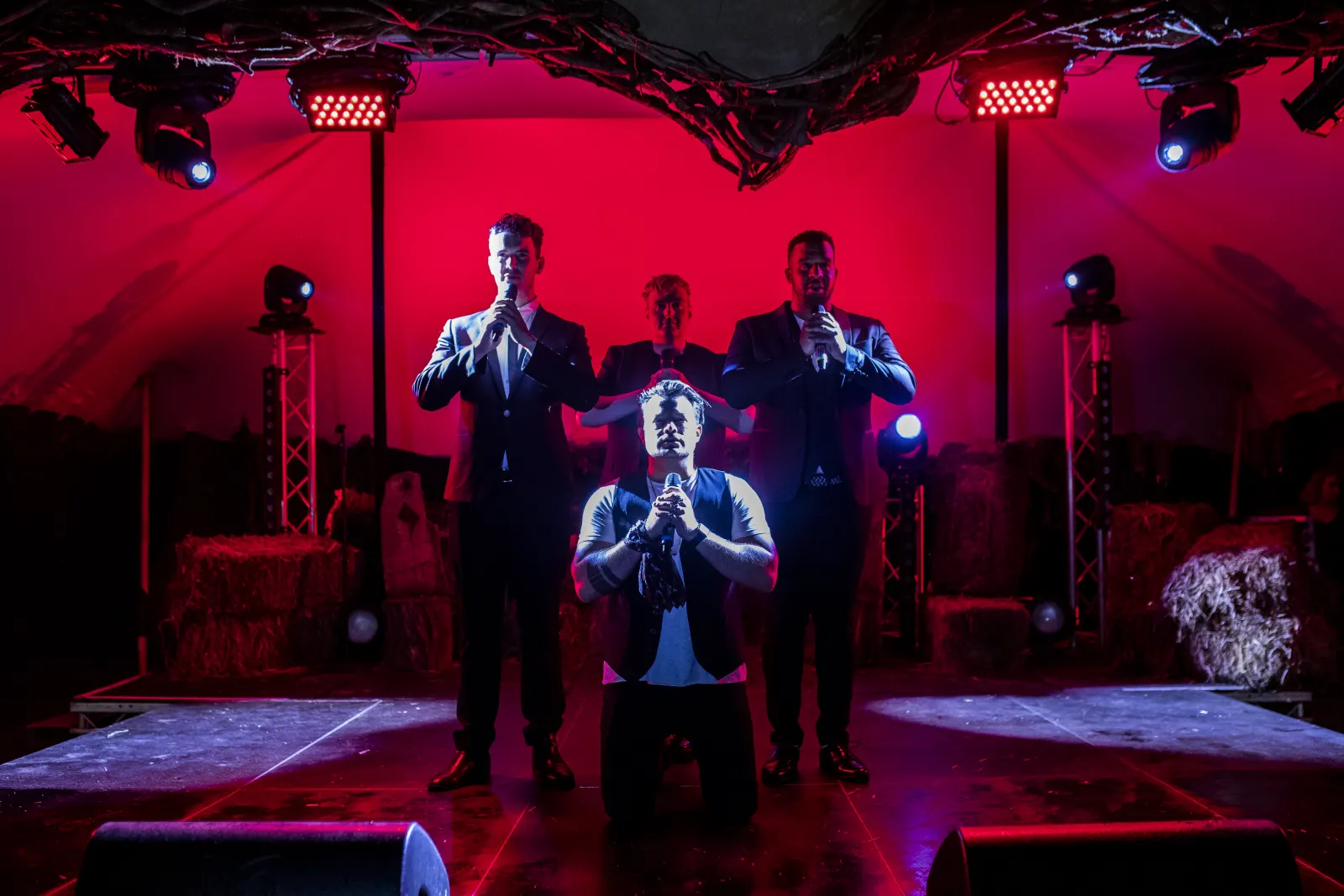 Cabaret trio performing